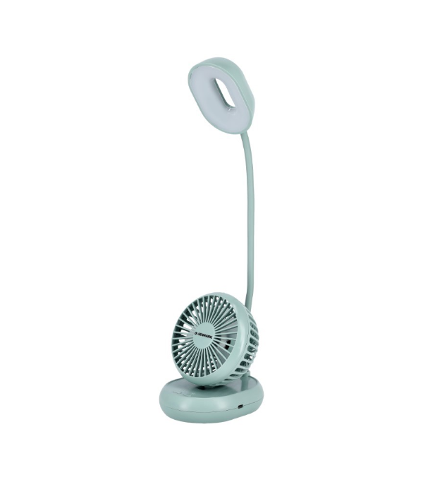 2in1 Flexible Led Desklamp+Fan 1x30