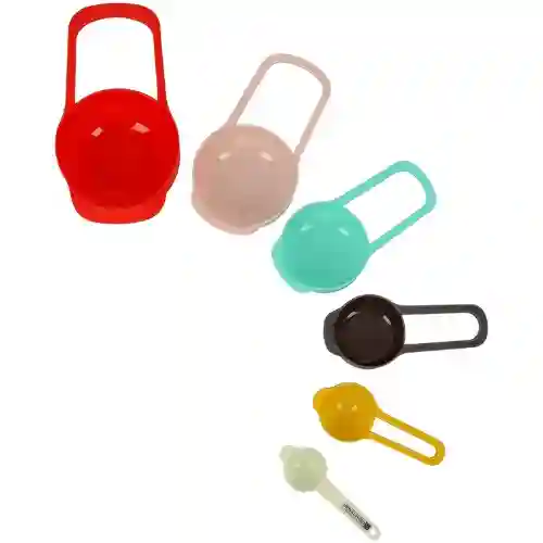 Royalford 6Pcs Measuring Spoon Set Silver