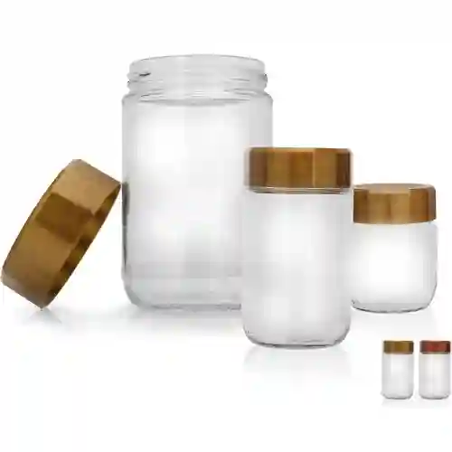 Royalford Round Air-Tight Glass Jars