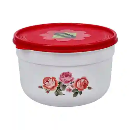 Royalford Air-Tight Storage Bowl - White And Red