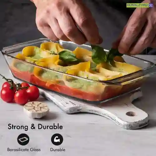 Royalford Glass Baking Dish, 1.8L