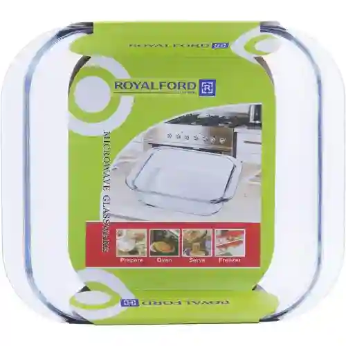 Royalford 2 Litre Glass Square Dish