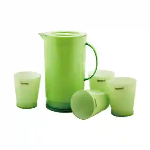 Royalford Water Jug with 4 Glasses - Green