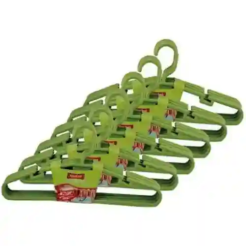 Royaford Plastic Clothes Hanger (5 Pcs) Green