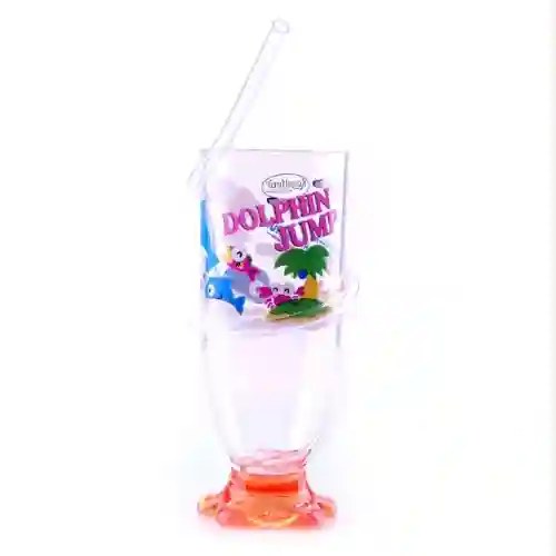 Royalford Transparent Acrylic Glass with Straw