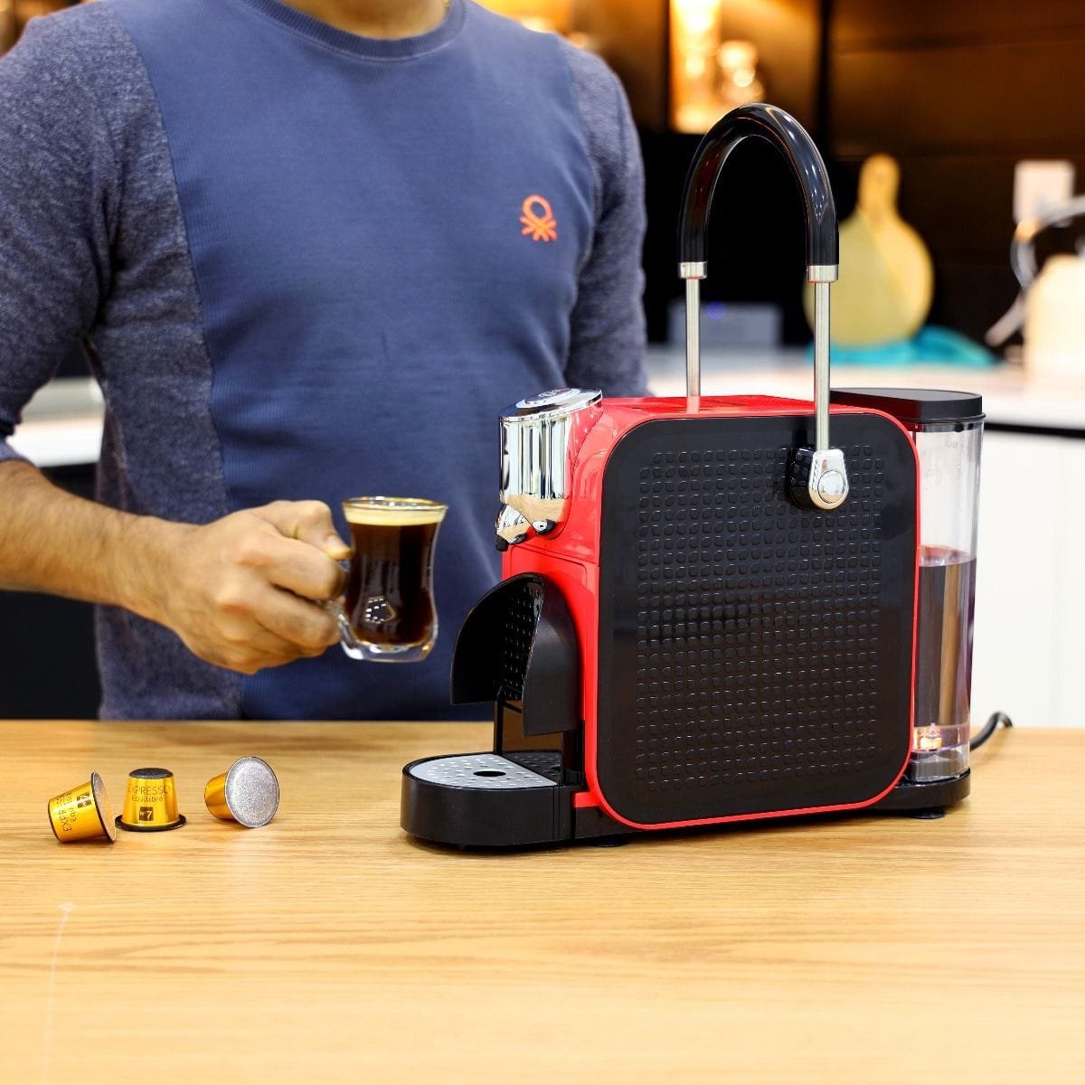 Capsule Coffee Maker/0.65L WaterTank 1x2