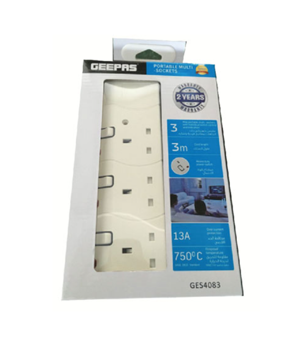 Portable Multi Socket/3Way-3Mtr1x24