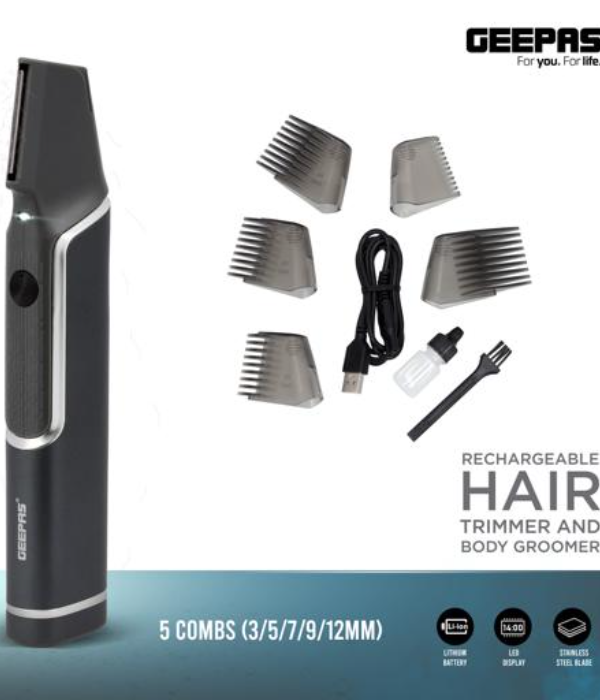 Rch Hair Trimmer&Body groomr/600mah/1x24