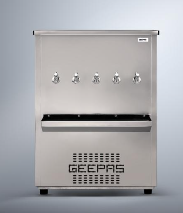 SS WATER COOLER 100 GLN 5 TAP