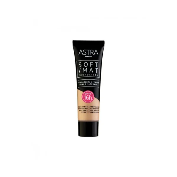 Astra Soft Mat Foundation - Shade - Warm Beige