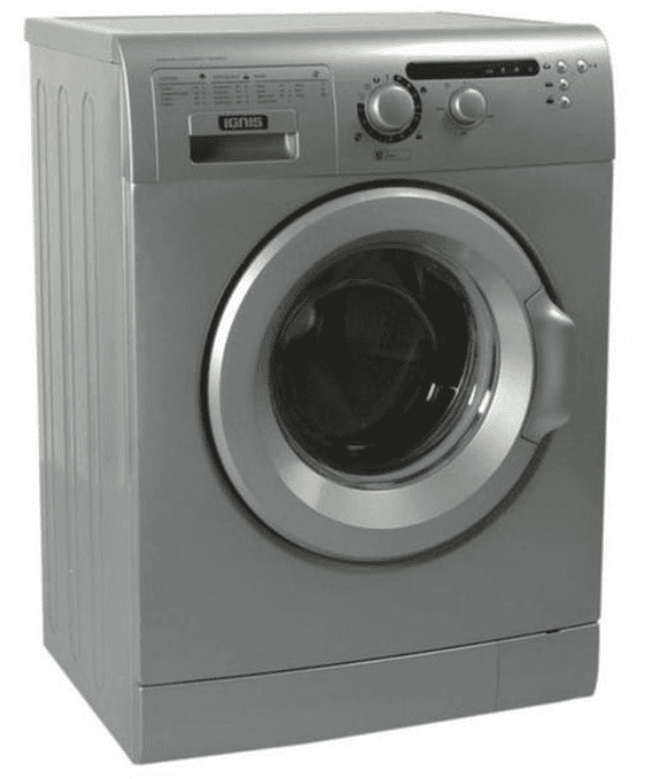 IGNIS- 7/5 WASHER & DRYER SILVER COLOR, RPM:1200,