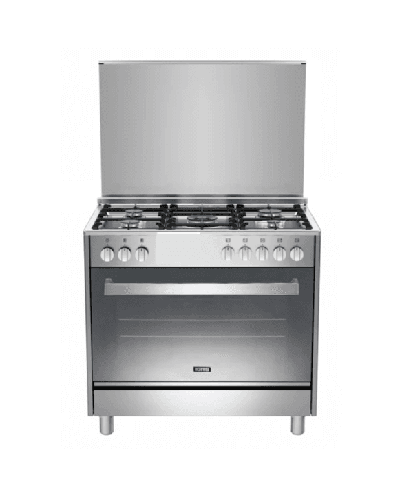 G2961FEXTF 90x60, 5 GAS HOB AND ELECTRIC OVEN + FAN, 1 wok 4Kw,  MADE ITALY