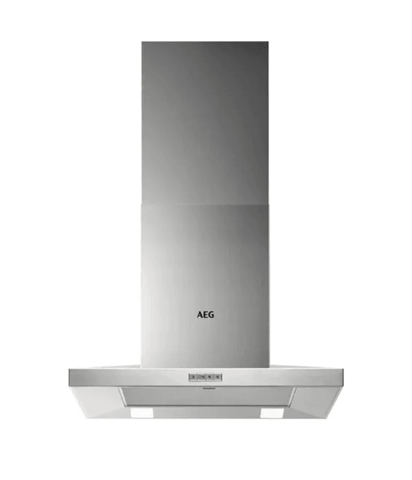 AEG- Wall Mounted Chimnney Hood, 60 cm, 3 Speed Setting,  Push Button Controls,  Dim: H1090 x W598 x D500 mm ITALY