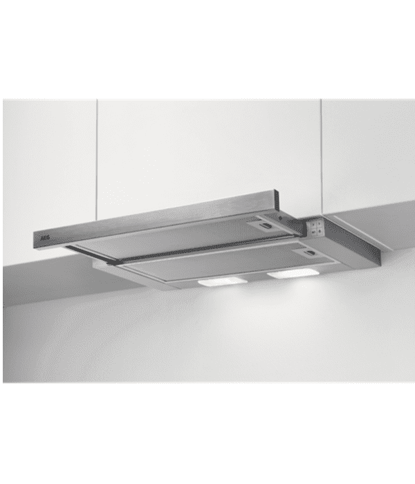 AEG- BUILT COOKER  PULL OUT HOOD 60 CM SILVER COLOR  MADE POLAND