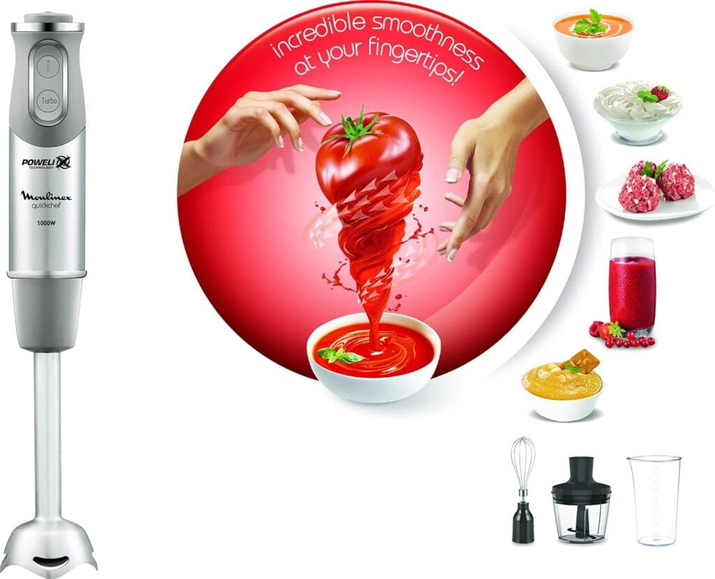 MOULINEX HAND BLENDER 450W, 1SPEED, STAINLESS STEEL  800ML