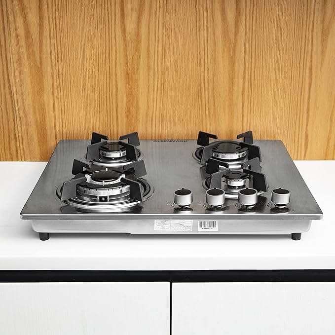 S/S 4 Gas Burner Hob 1x1