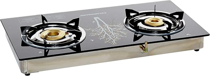 Tempered Glass 2Burner/Brass India1X1