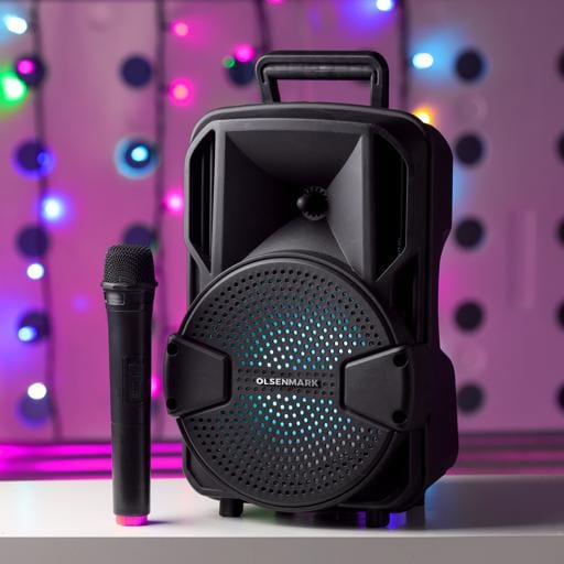 8" Troly Speakr Usb/Tf/Fm/Bt/Remt/Mic1X1