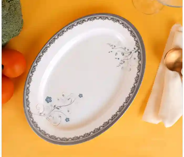 Melamineware Oval Rice Plate | 12″ Dinner Plate