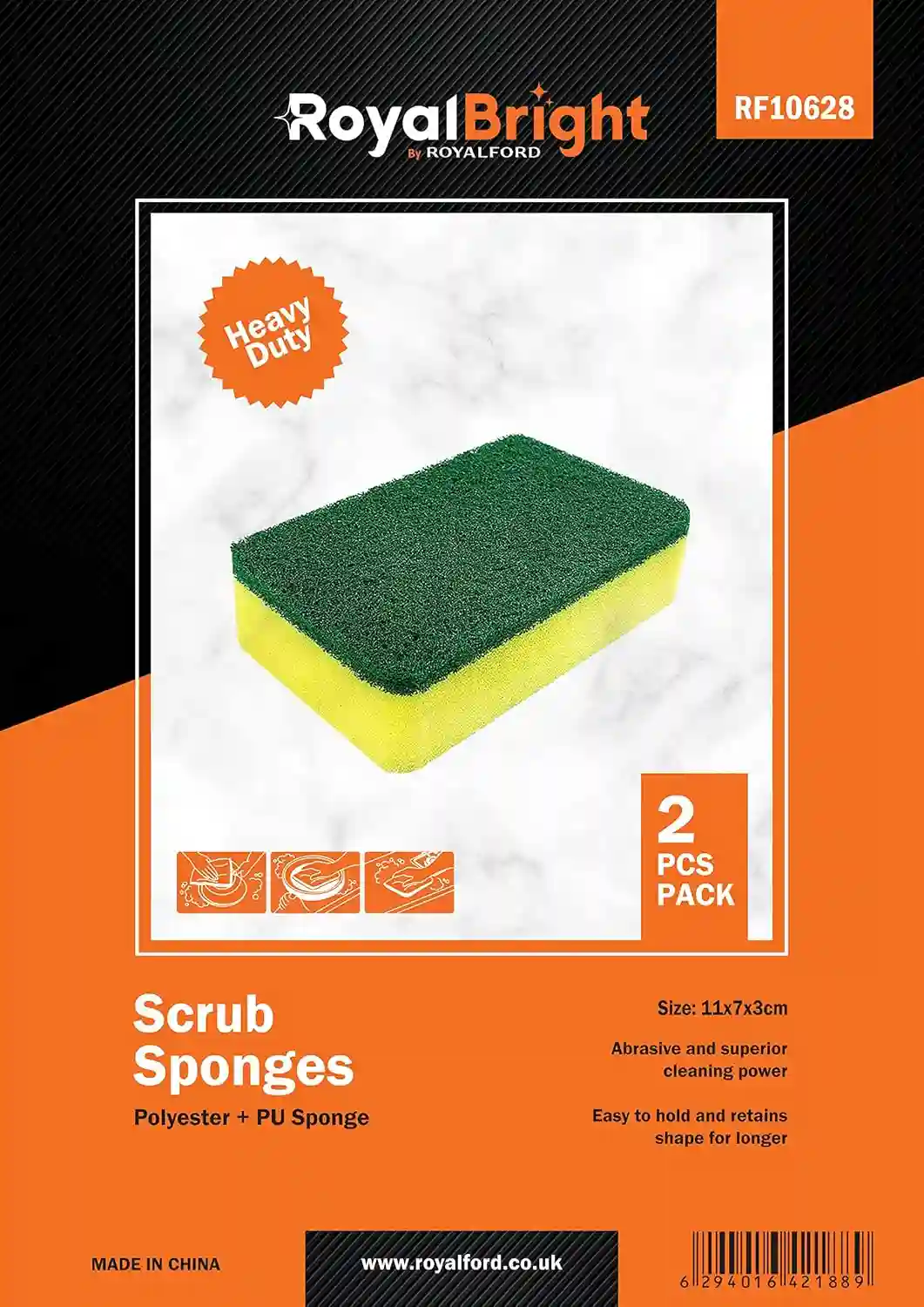 RoyalFord Royalbright Scrub Sponges