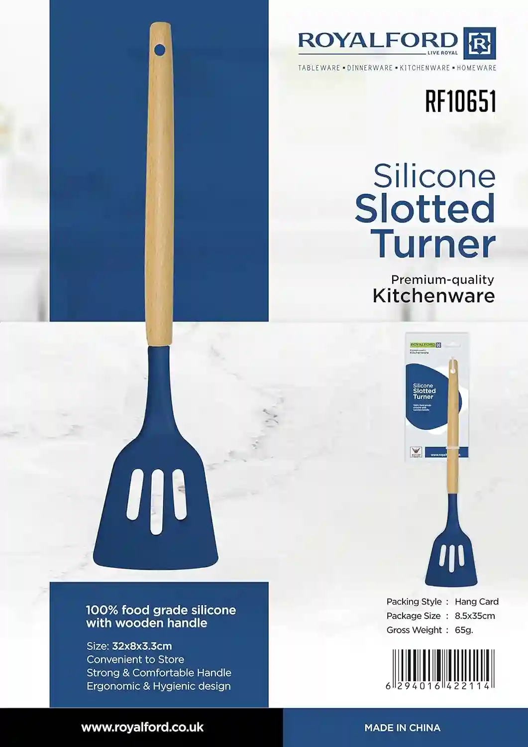 RoyalFord Silicone Slotted Turner