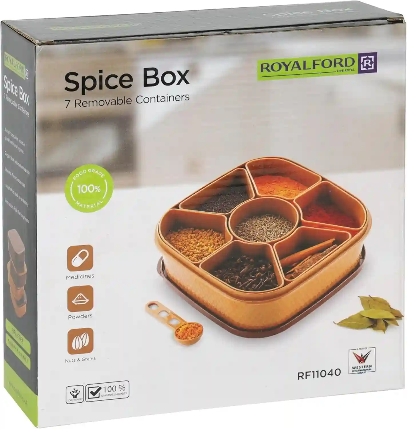 RoyalFord 7 Container Plasticware Box