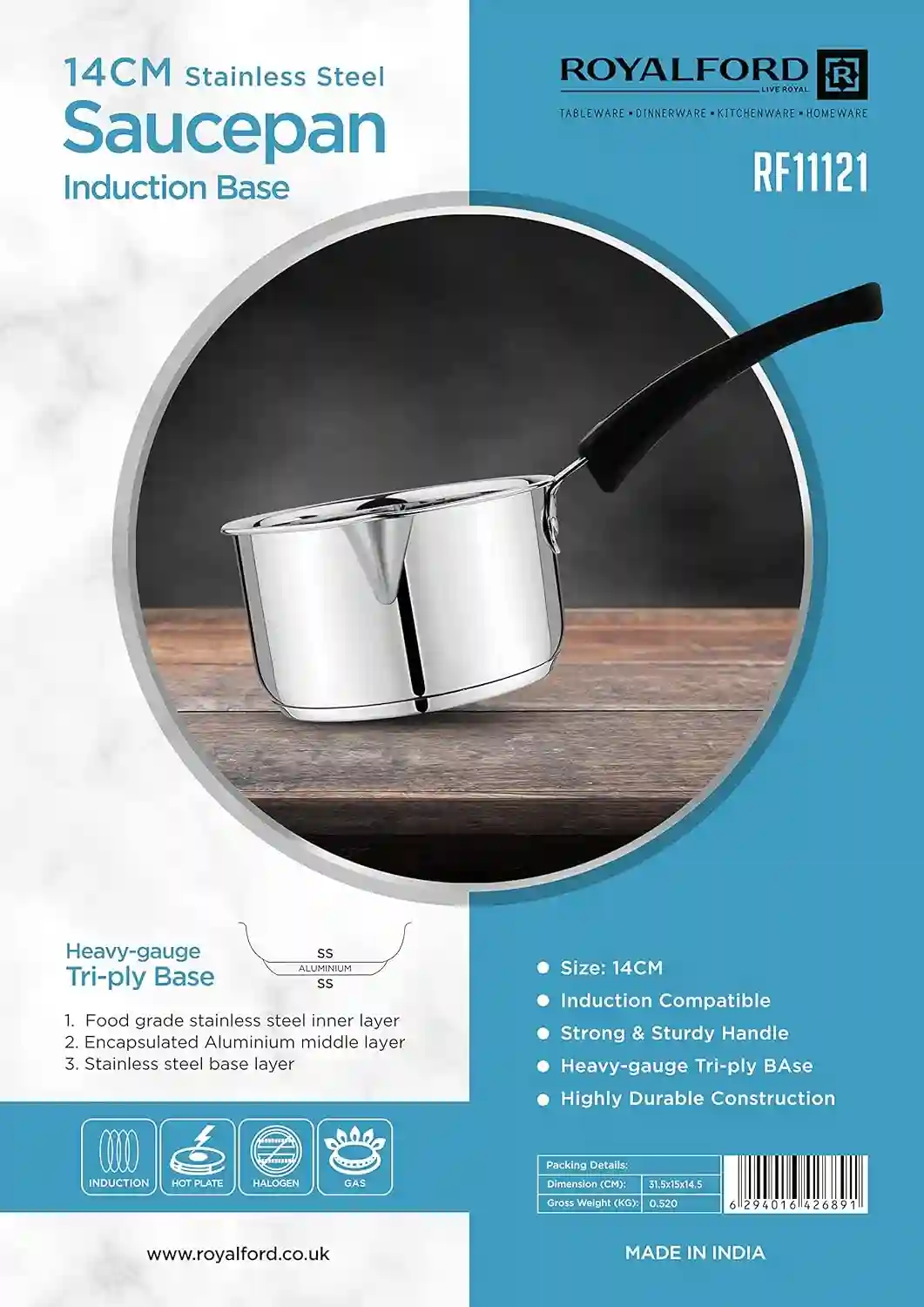RoyalFord  Stainless Steel Saucepan