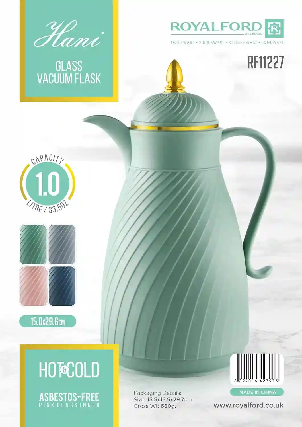 Royalford Hani 1L Vacuum Flask