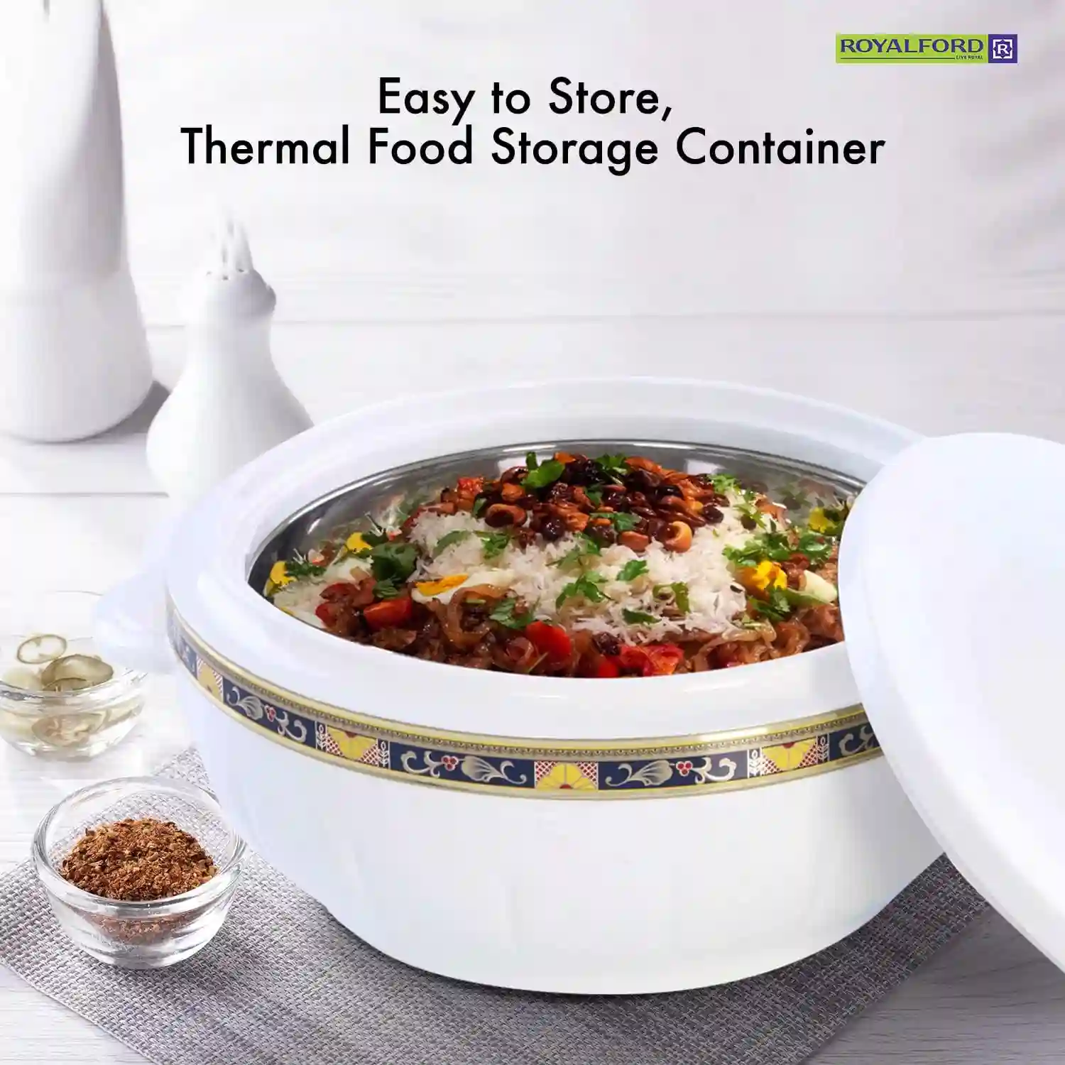 Royalford Plastic Classic Casserole