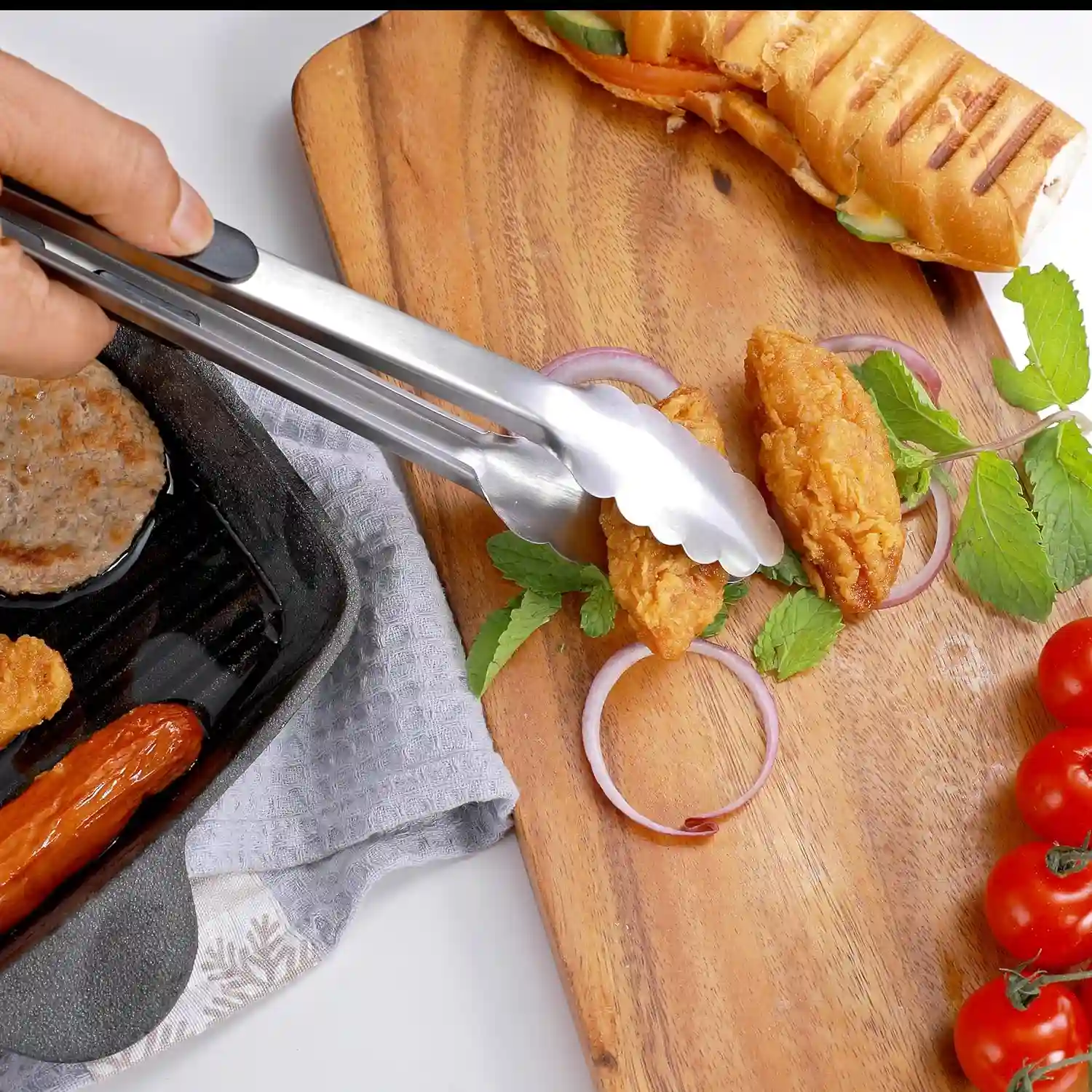 Royalford Kitchen 12" Tongs