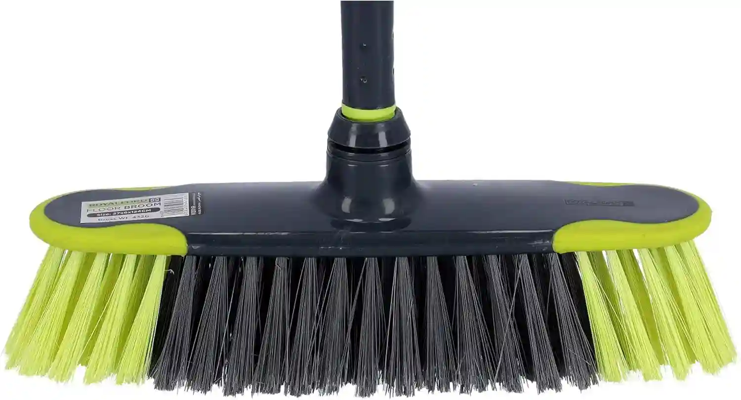Royalford Floor Broom Green & Grey