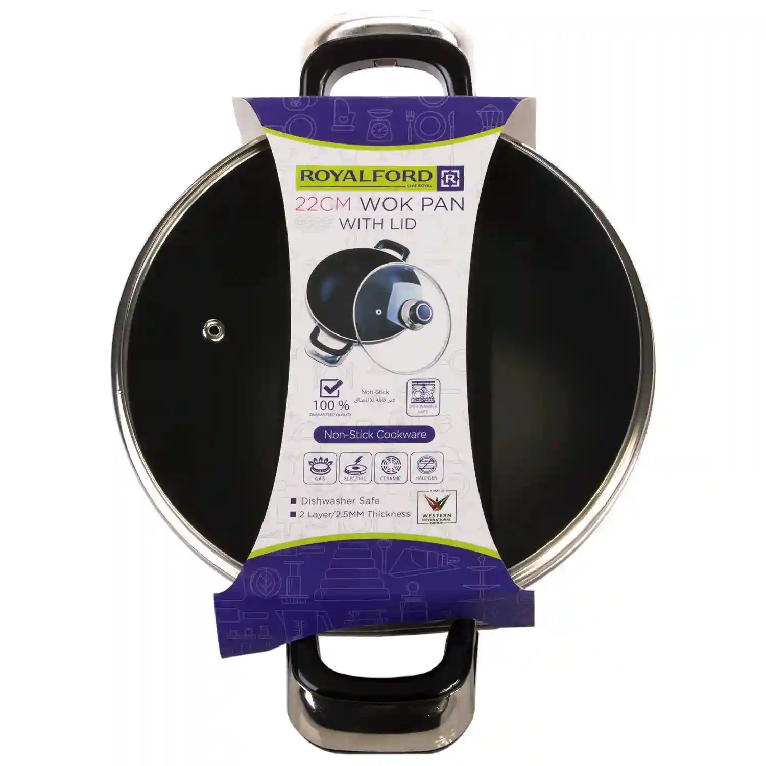 RoyalFord Non Stick Wok pan 22CM