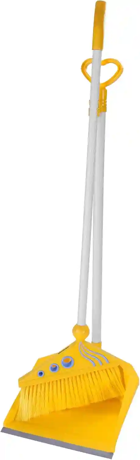 Royalford Plastic Broom with Dustpan Set
