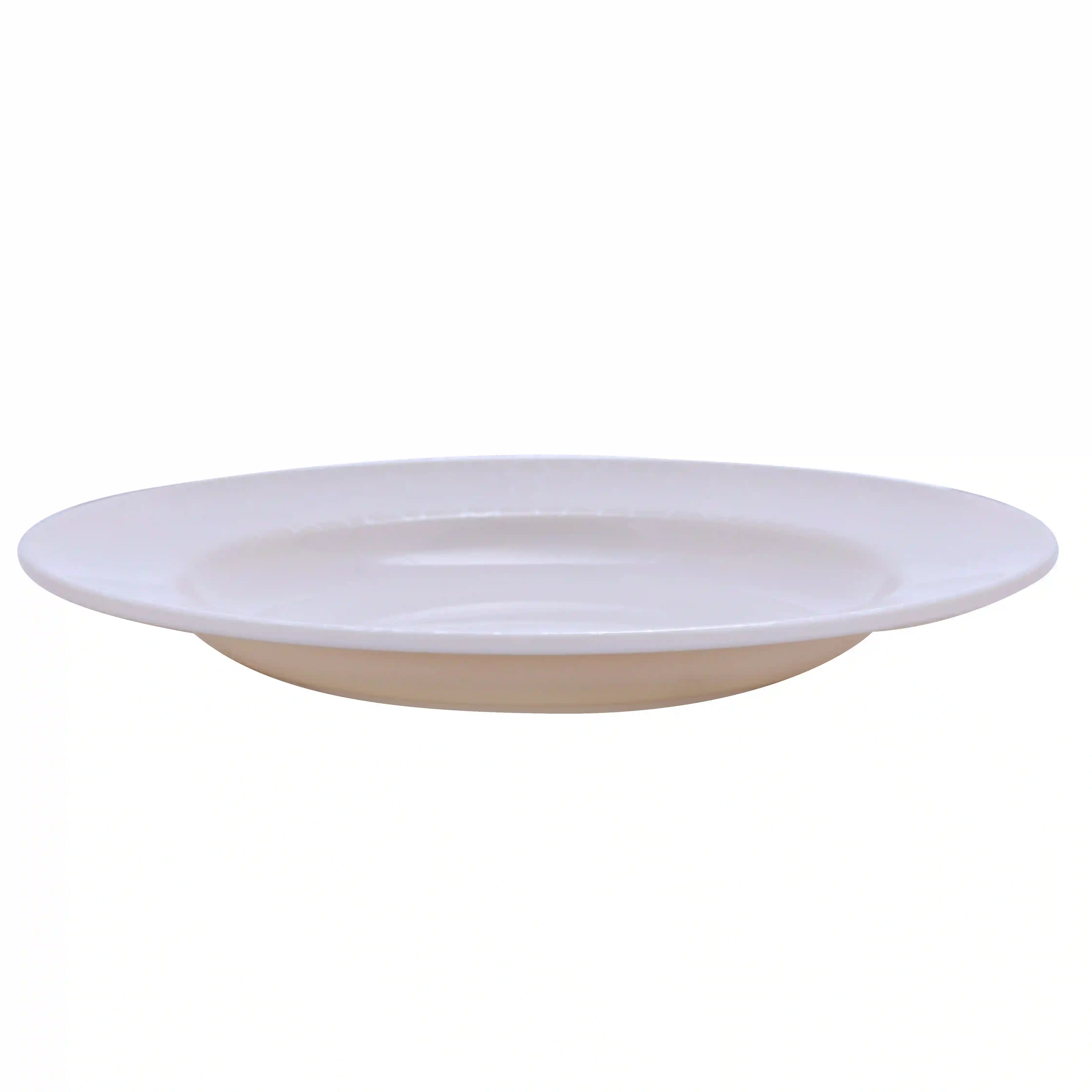 Royalford 8" Melamine White Pearl Dinner plate