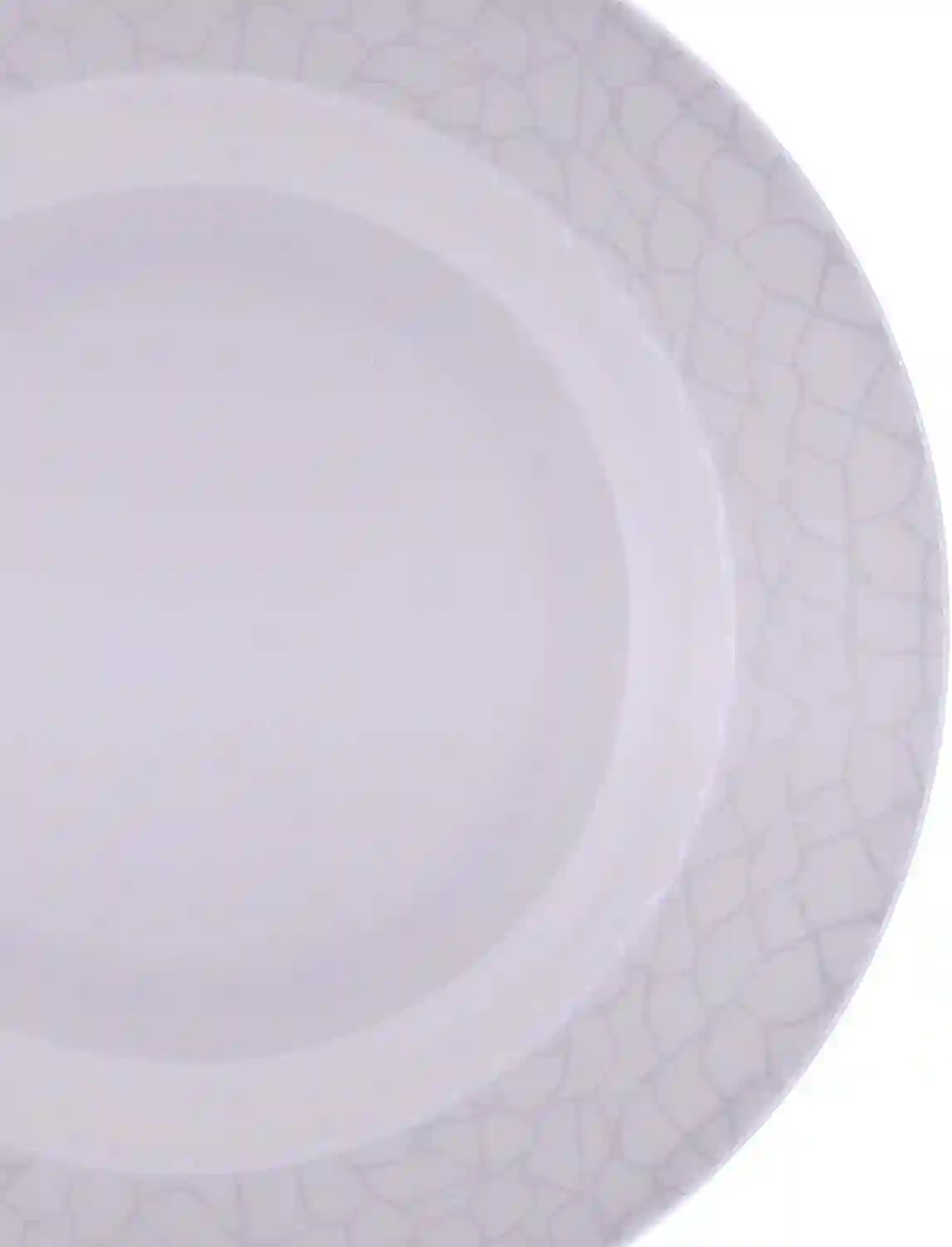 Royalford 10" Melamine White Pearl Dinner Plate