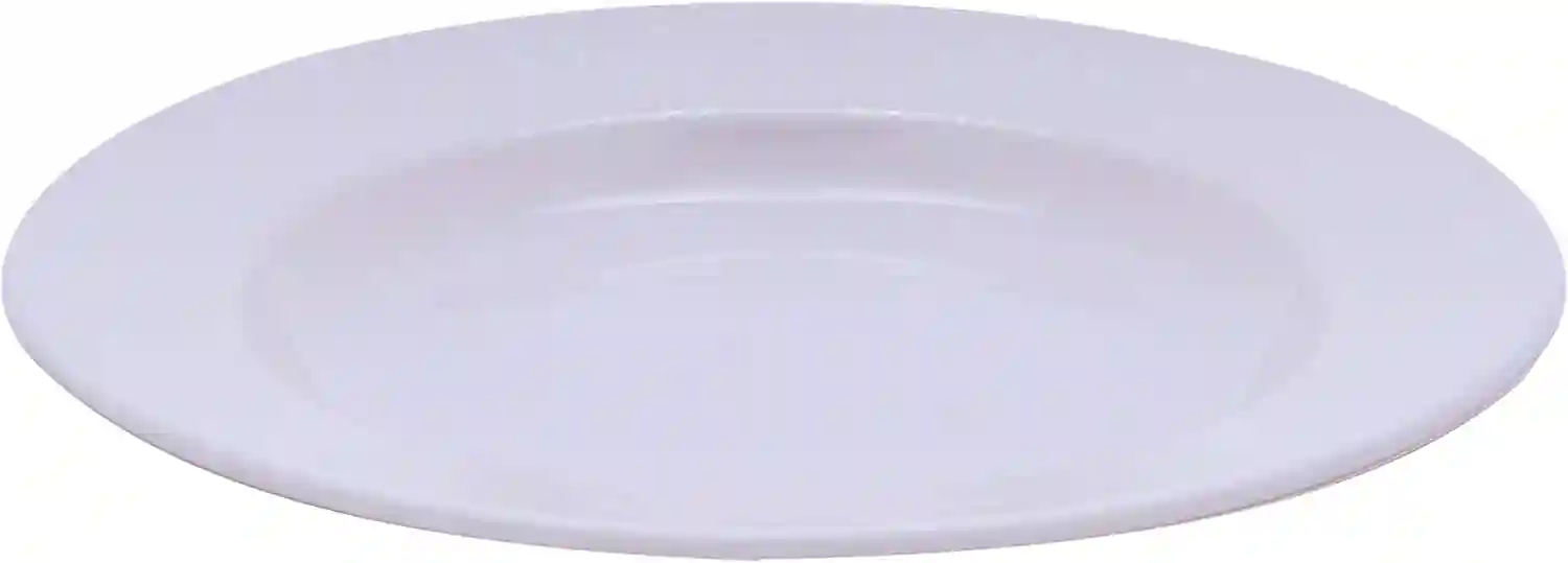 Royalford 10" Melamine White Pearl Dinner Plate