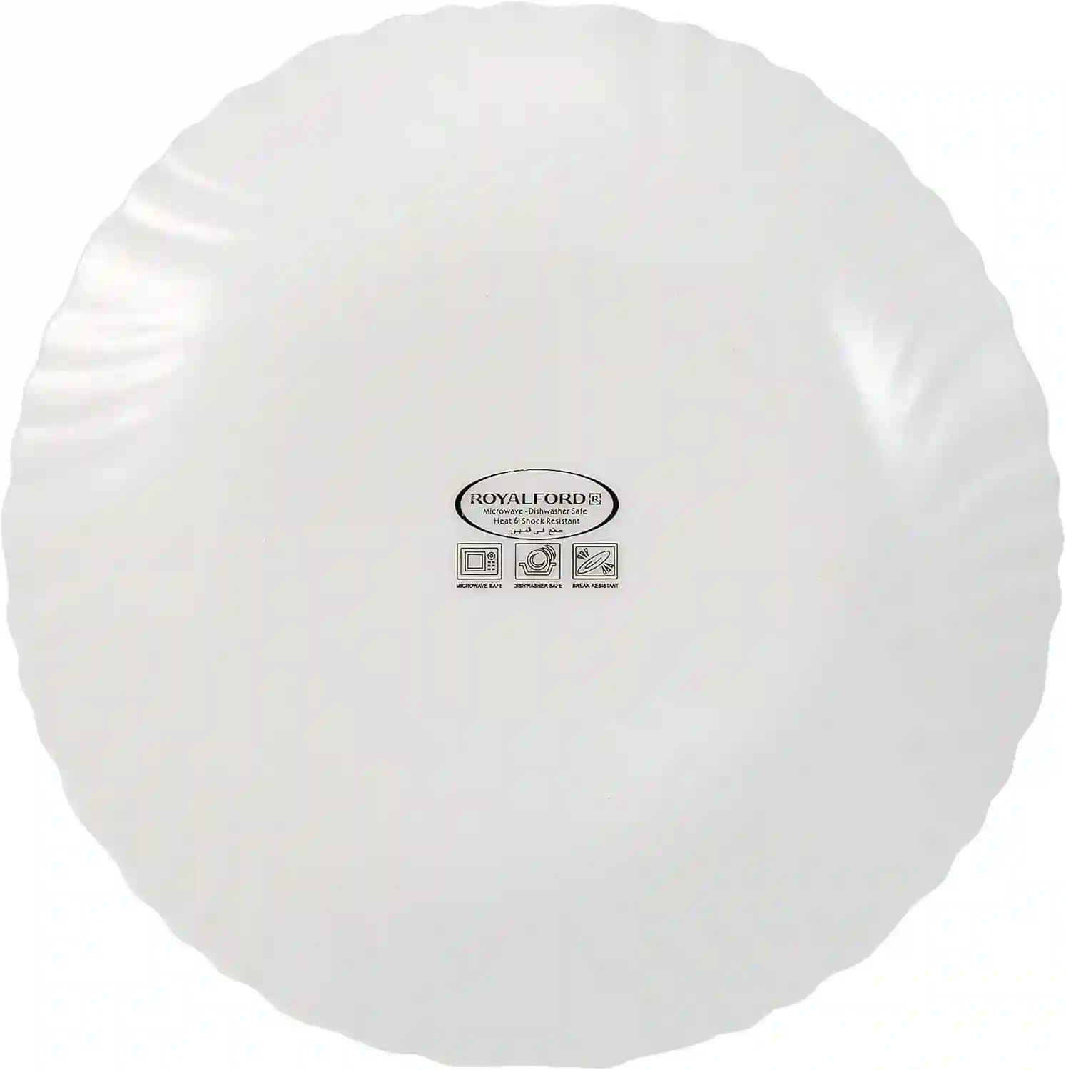 Royalford Opal Ware Spin 7.5 Inches Dessert Plate