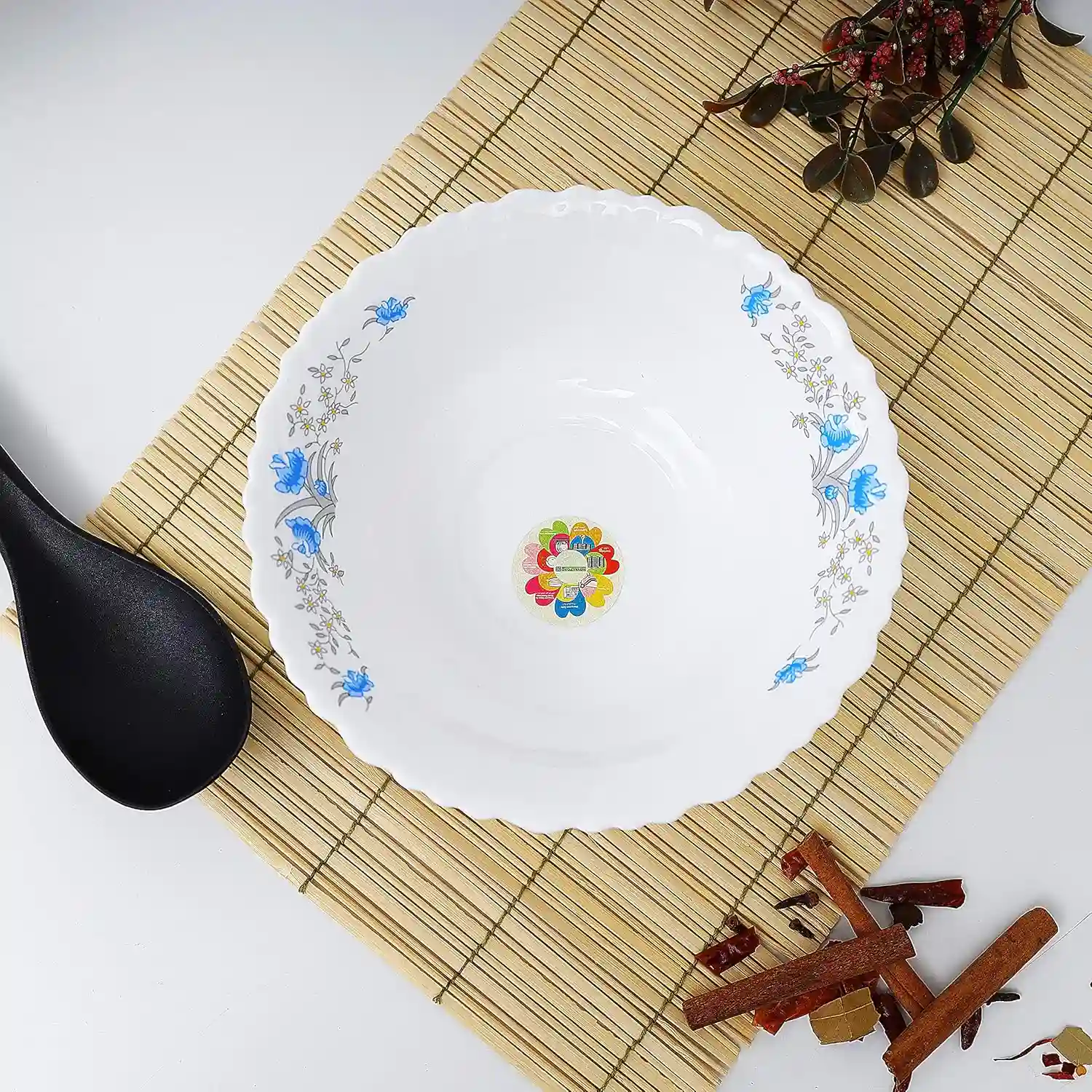 Royalford Opal Ware Romantic Soup Bowl, 5-Inch