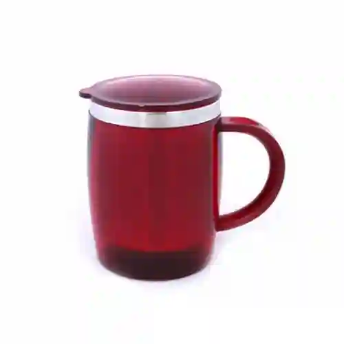 Royalford 14 oz Stainless Steel Travel Mug - Red