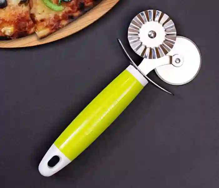 Royalford Double Pizza Cutter - Green