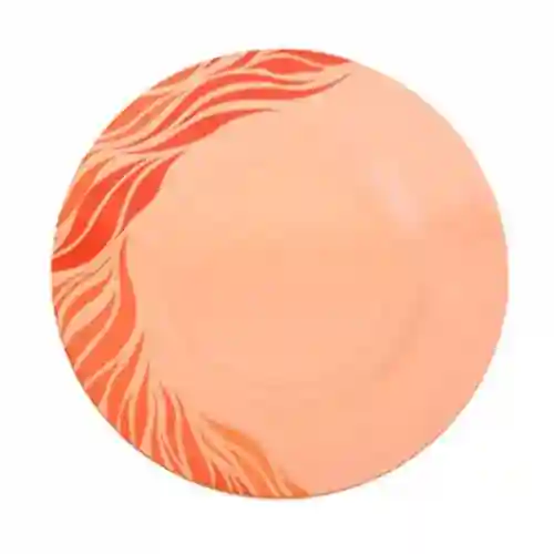 Royalford  8-inch Aqua Thai Dinner Plate - Orange
