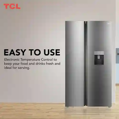 TCL 790L Side by Side Refrigerator with Water Dispenser