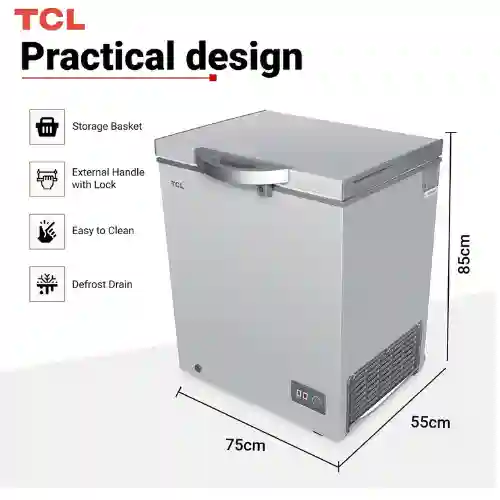 TCL Chest Freezer with Mechanical Control