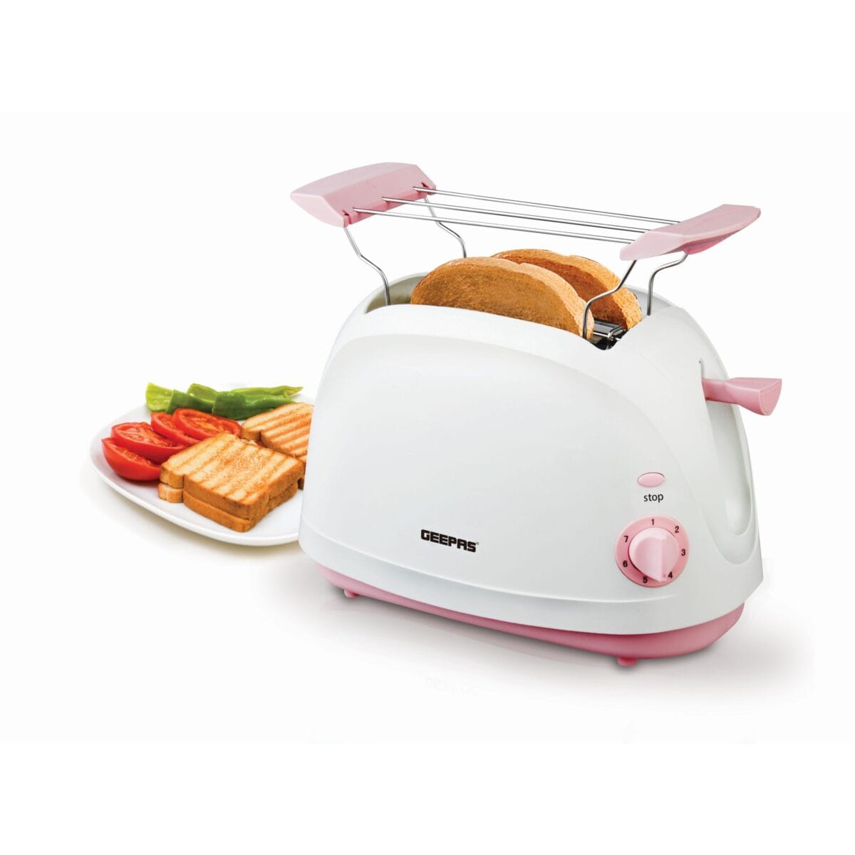 2Slice BreadToaster/Crumbtray/7settig1x6