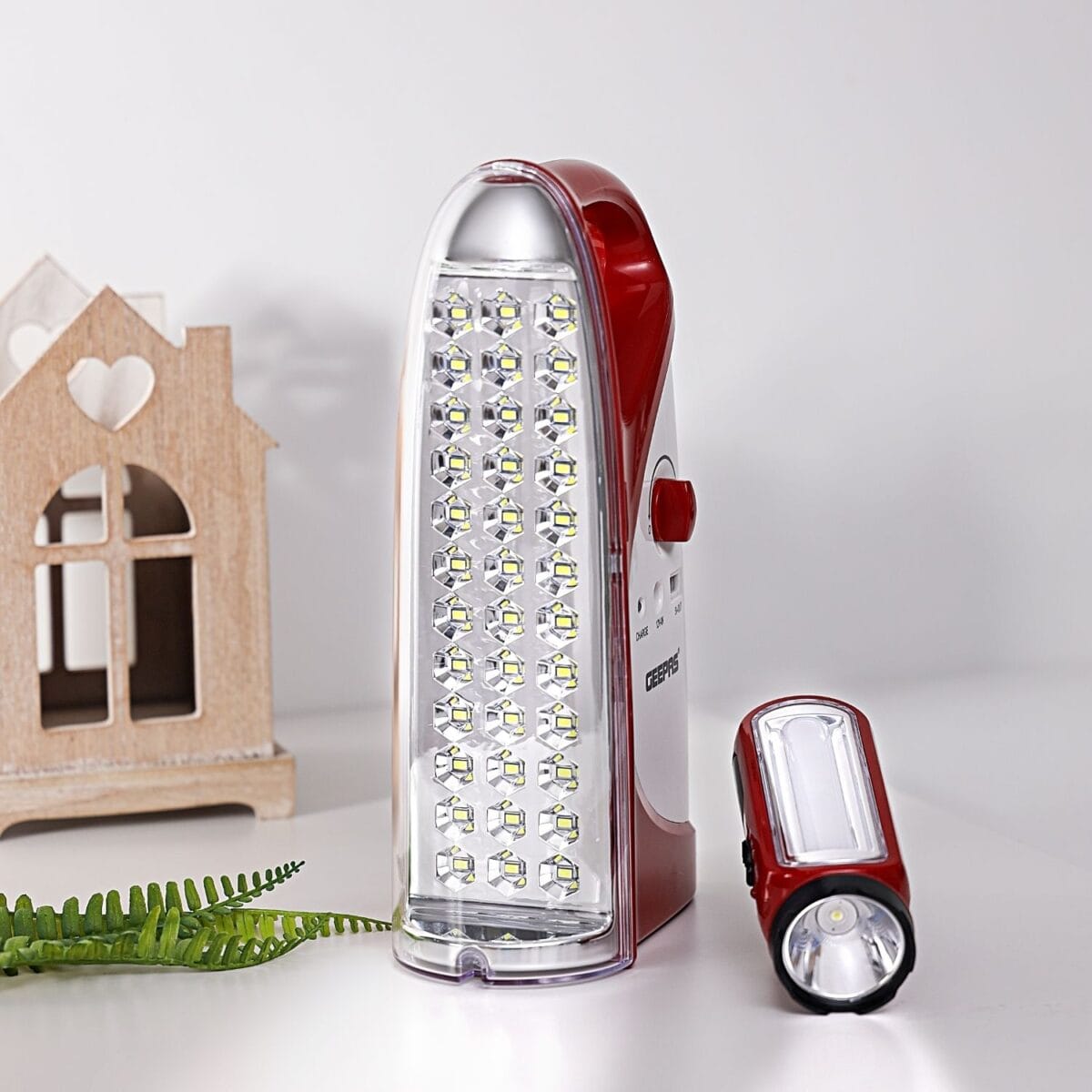 Rechargeable Led Lantern With Torch 1x10