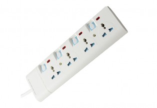 Extension Socket/4 Way -3 M/1x24