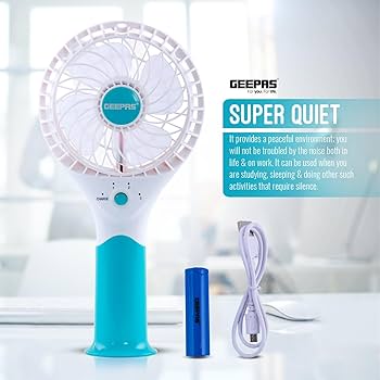 Rech Portable Mini Fan/3Speed/1x60