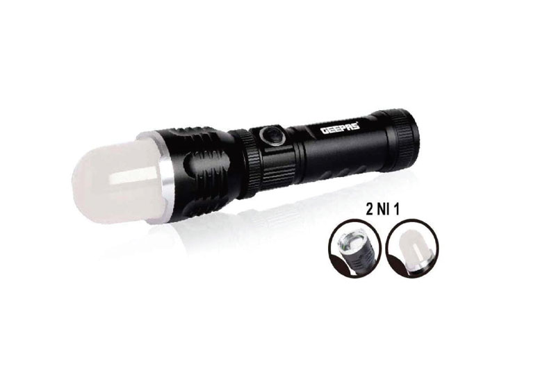 2In1Rech Led Flashlight/3W Led/10Hrs1x40