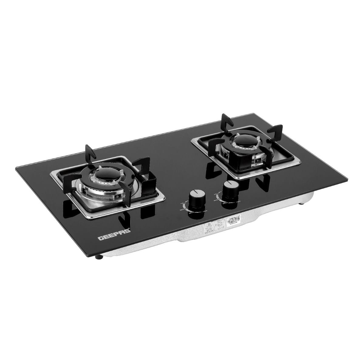 Double Gas Burner/Glass/1X1
