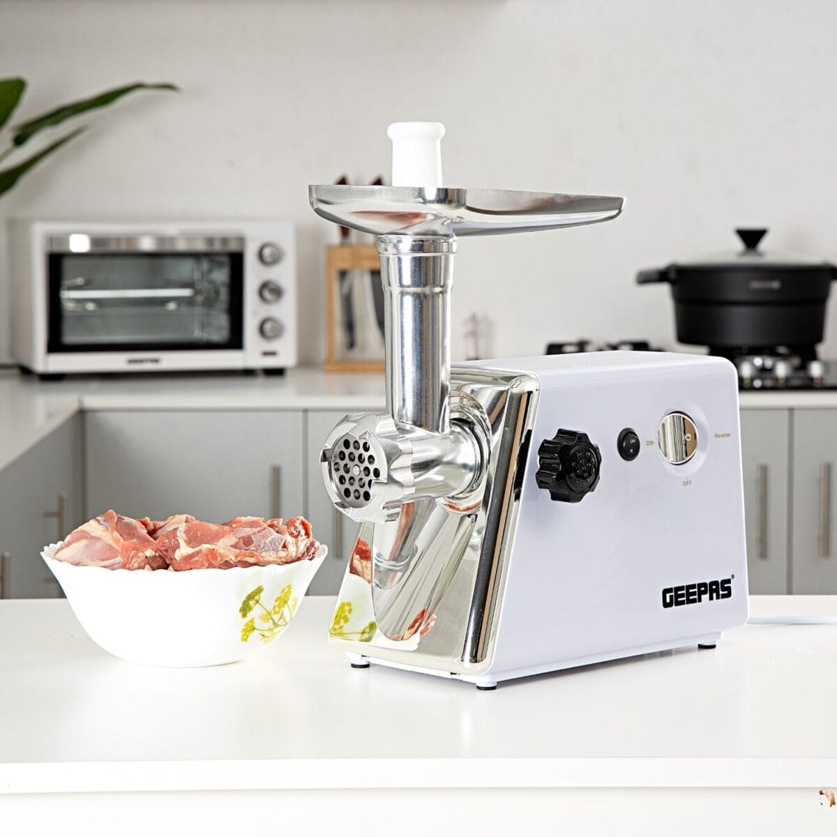 S/S Meat Grinder /1Kg Capacity/2000W/1X6